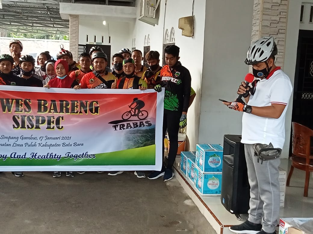 Ketua DPRD Batu Bara Selaku Pembina SISPEC Jalin Silaturahmi Dengan Cara Gowes Bareng .