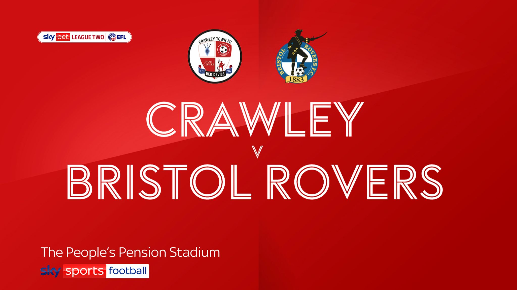 Crawley vs Bristol Rovers