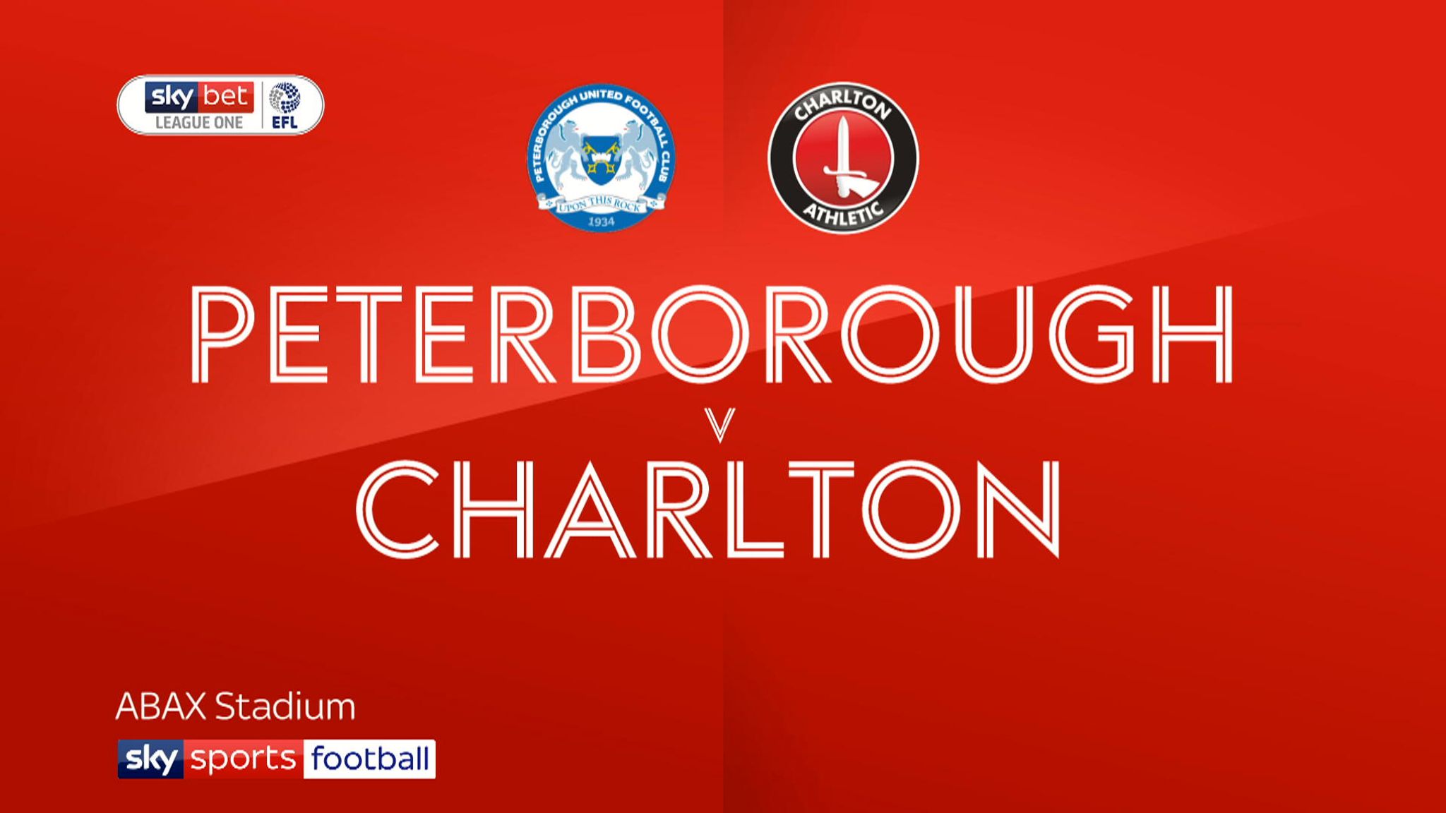 Peterborough vs Charlton Peterborough vs Charlton